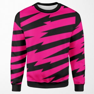 Pizzazz Pink Lightning All-over-print Unisex Sweatshirt