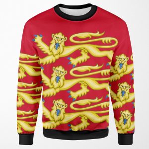 Plantagenet Arms Of England All-over-print Unisex Sweatshirt