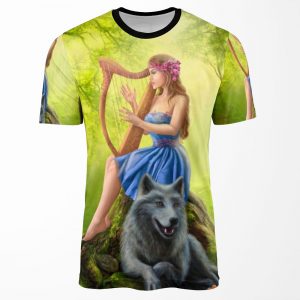 Playing The Harp All-over-print T-shirt