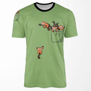Pocket Red Panda Bears All-over-print T-shirt