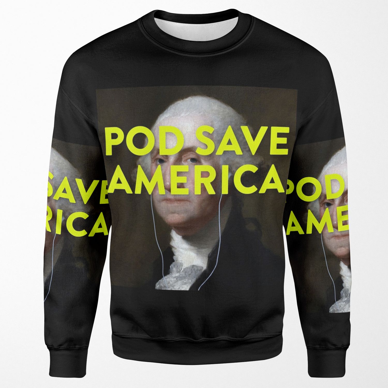 Pod Save America Logo All-over-print Unisex Sweatshirt