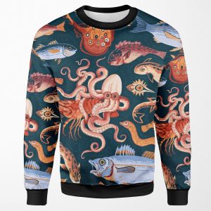 Pompeii Marine Mosaic All-over-print Unisex Sweatshirt