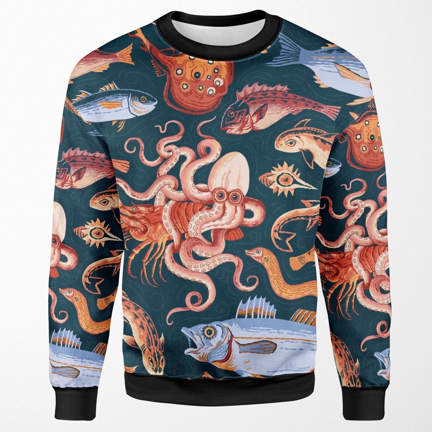 Pompeii Marine Mosaic All-over-print Unisex Sweatshirt