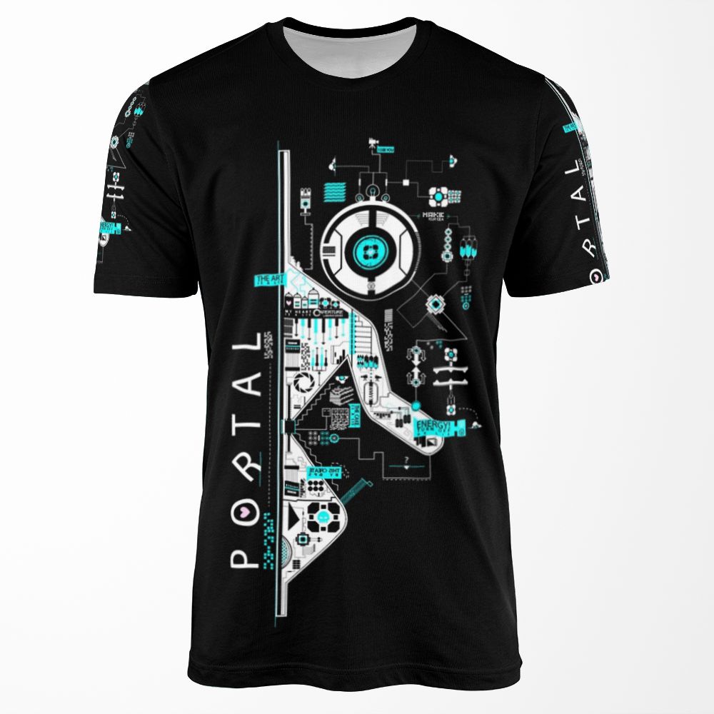 Portal 2 Art All-over-print T-shirt