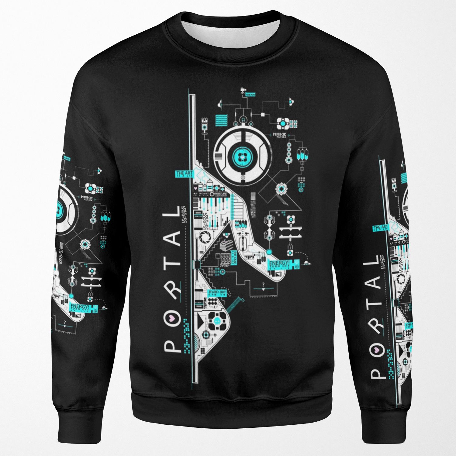 Portal 2 Art All-over-print Unisex Sweatshirt
