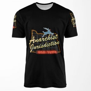 Portland Anarchist Jurisdiction Oregon All-over-print T-shirt