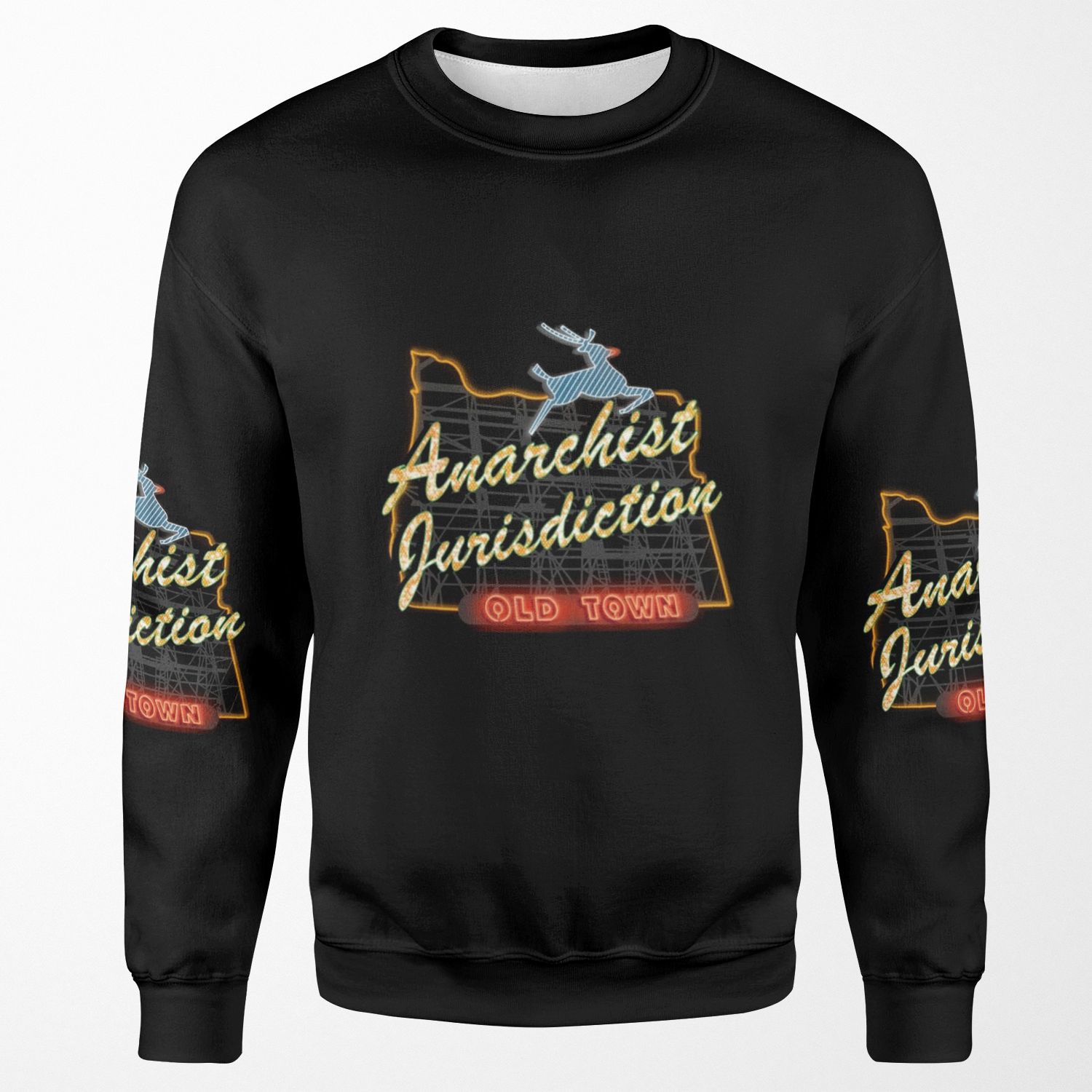 Portland Anarchist Jurisdiction Oregon All-over-print Unisex Sweatshirt