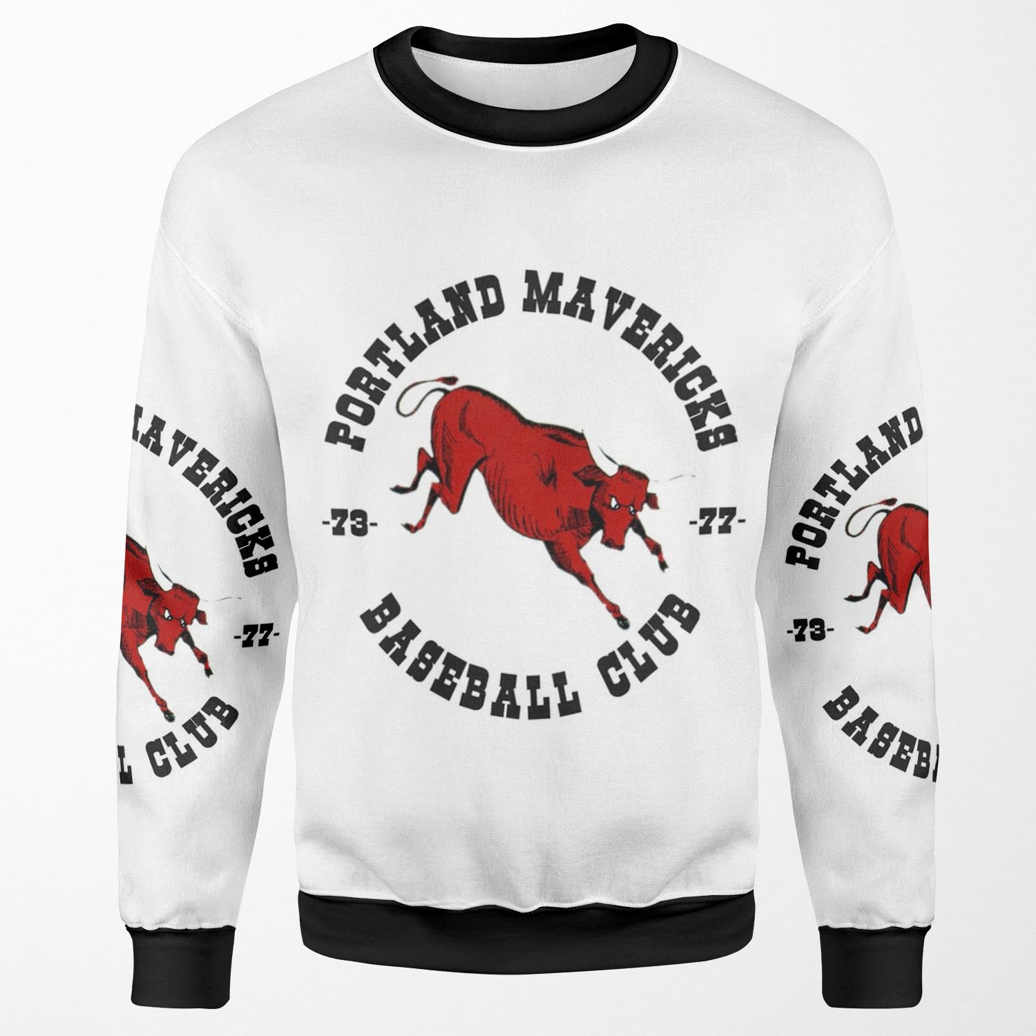 Portland Mavericks Baseball Club Shirt Retro Vintage 70S Tbt All-over-print Unisex Sweatshirt