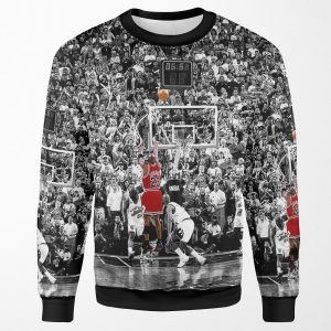Poster Michael Jordan Chicago Bulls Last Shot All-over-print Unisex Sweatshirt