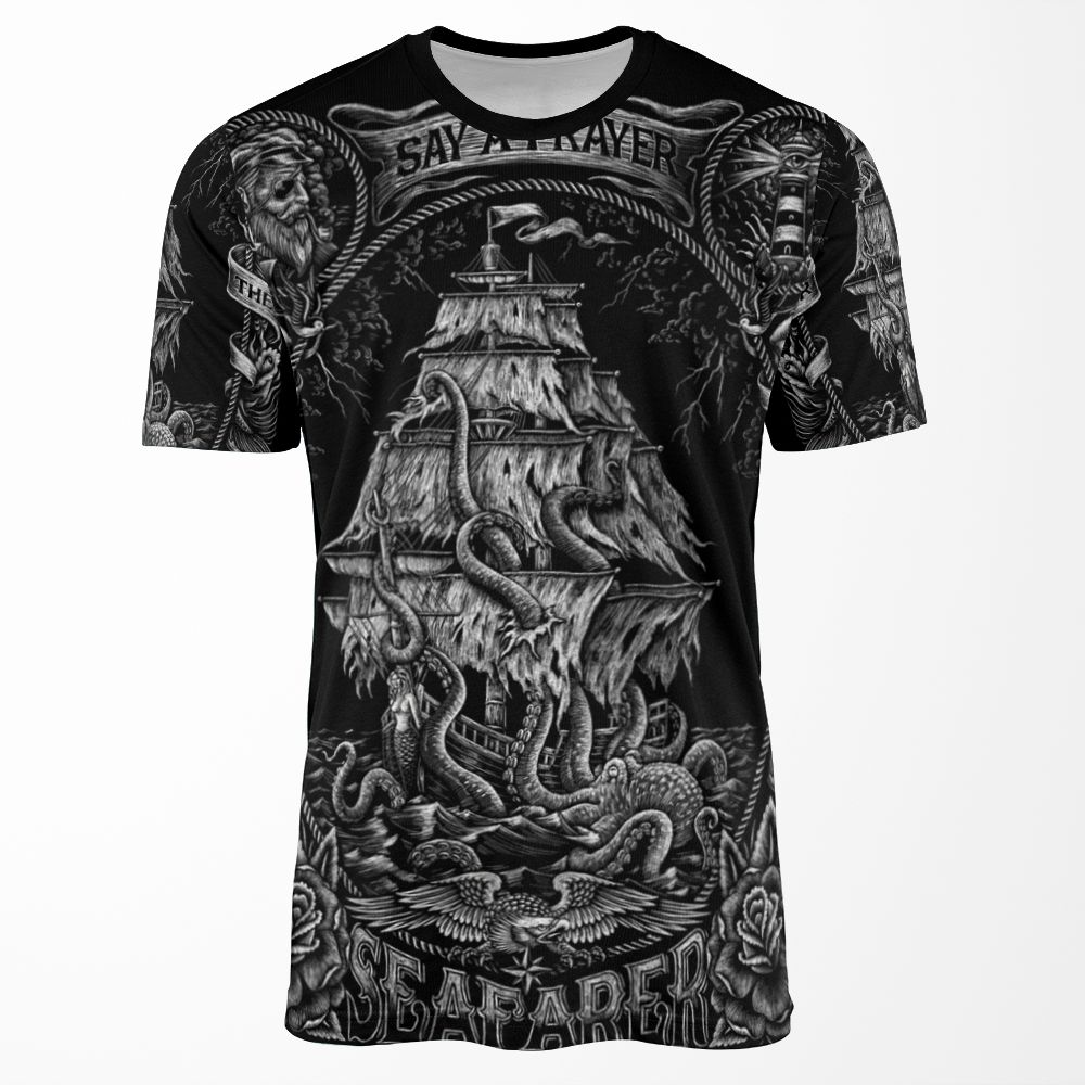 Prayer For The Seafarer All-over-print T-shirt