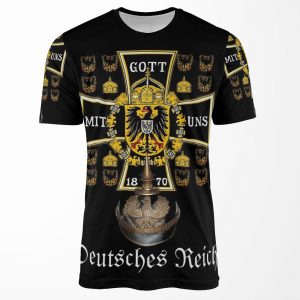 Prussian Battle Flag Of 1870 All-over-print T-shirt