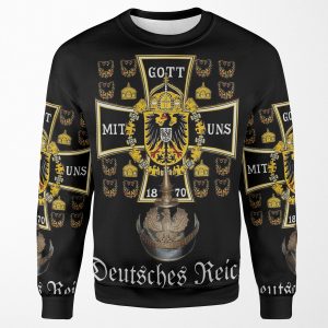 Prussian Battle Flag Of 1870 All-over-print Unisex Sweatshirt