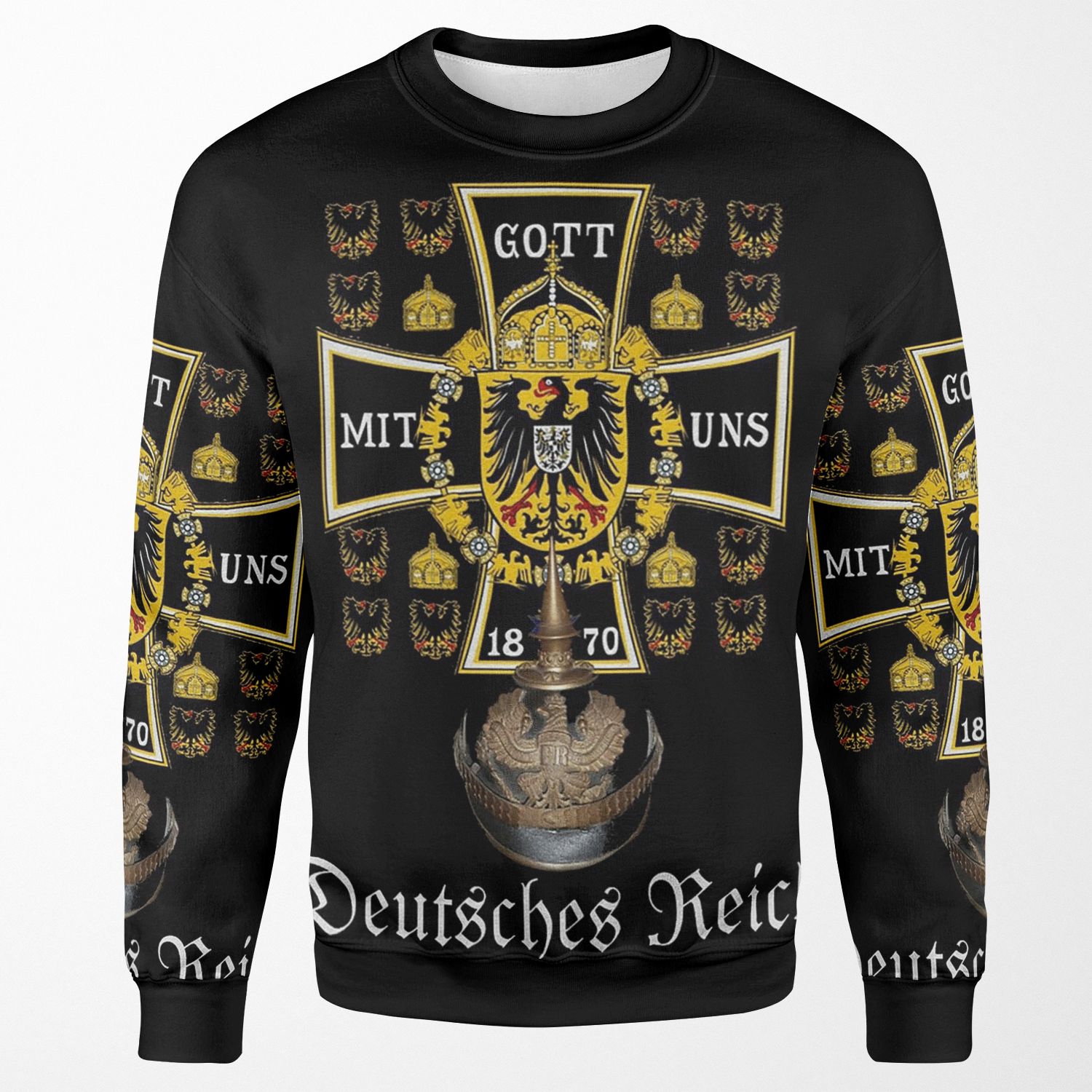 Prussian Battle Flag Of 1870 All-over-print Unisex Sweatshirt