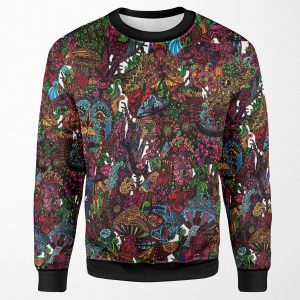 Psychedelic Cartoon All-over-print Unisex Sweatshirt
