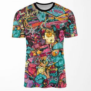 Psychedelic Fear And Loathing In Las Vegas All-over-print T-shirt
