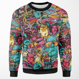 Psychedelic Fear And Loathing In Las Vegas All-over-print Unisex Sweatshirt