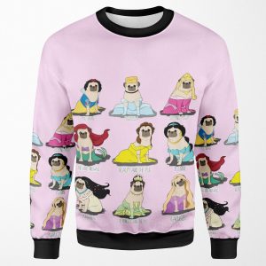 Pug Princesses All-over-print Unisex Sweatshirt