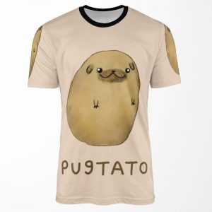 Pugtato All-over-print T-shirt