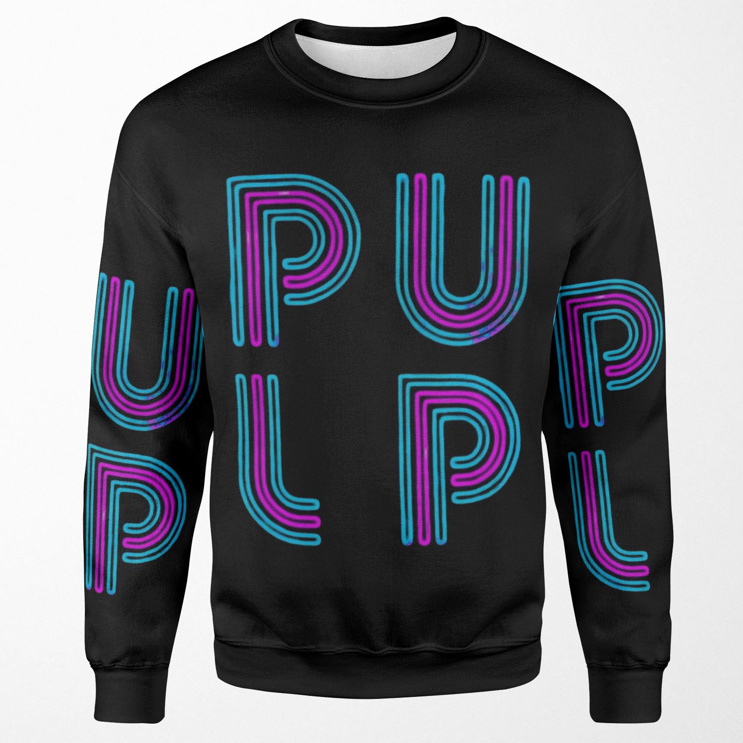 Pulp Neon Logo All-over-print Unisex Sweatshirt
