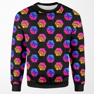 Pulse Chain And Hex Crypto Logo Pattern All-over-print Unisex Sweatshirt
