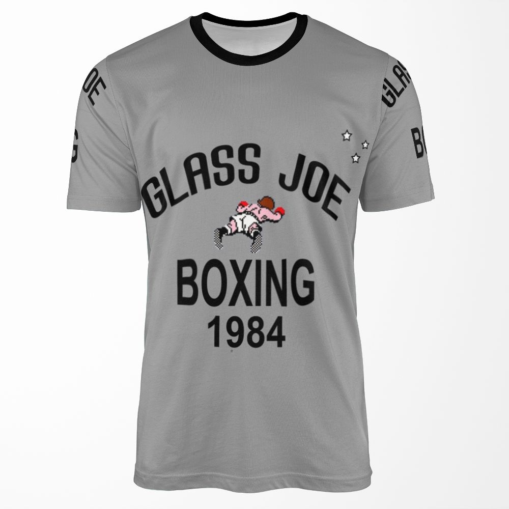 Punch Out Glass Joe Boxing All-over-print T-shirt