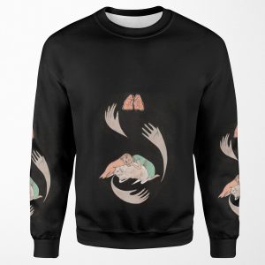 Purity Ring Shrines Logo All-over-print Unisex Sweatshirt