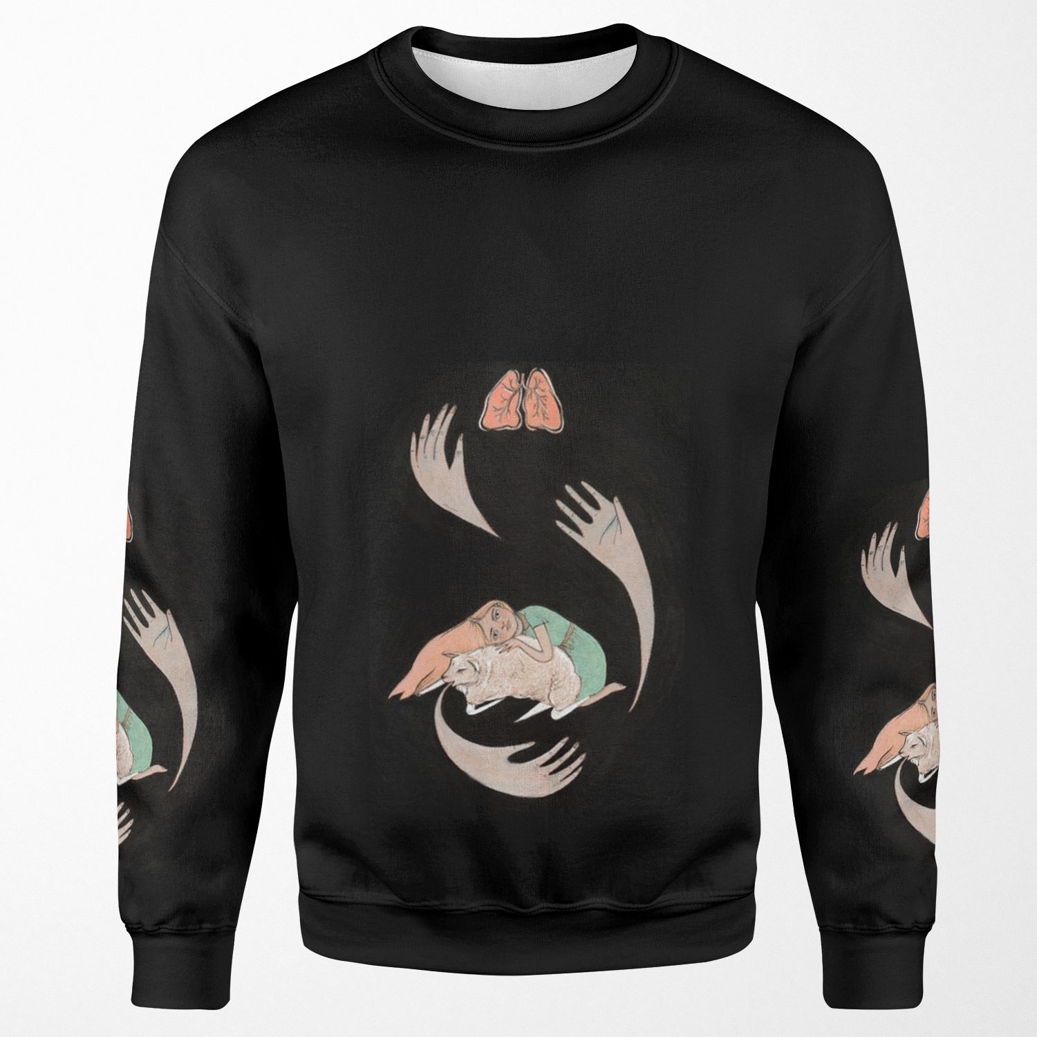 Purity Ring Shrines Logo All-over-print Unisex Sweatshirt