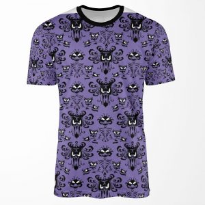 Purple Haunted Mansion Wallpaper All-over-print T-shirt