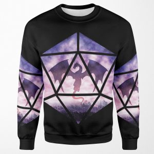 Purple Sky Dragon D20 All-over-print Unisex Sweatshirt
