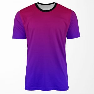 Purple To Blue All-over-print T-shirt