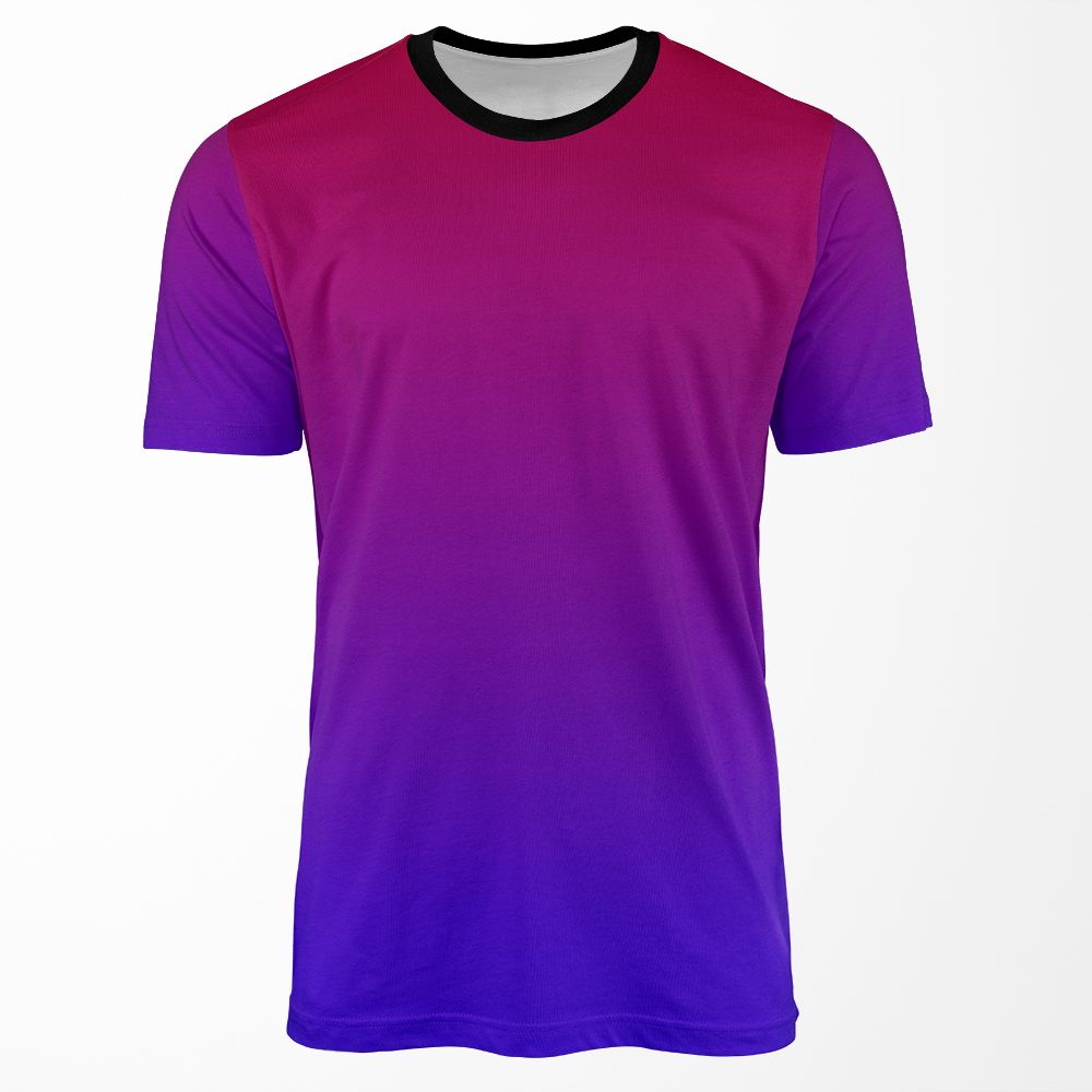Purple To Blue All-over-print T-shirt
