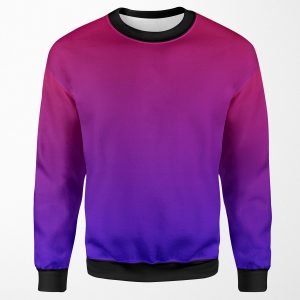 Purple To Blue All-over-print Unisex Sweatshirt