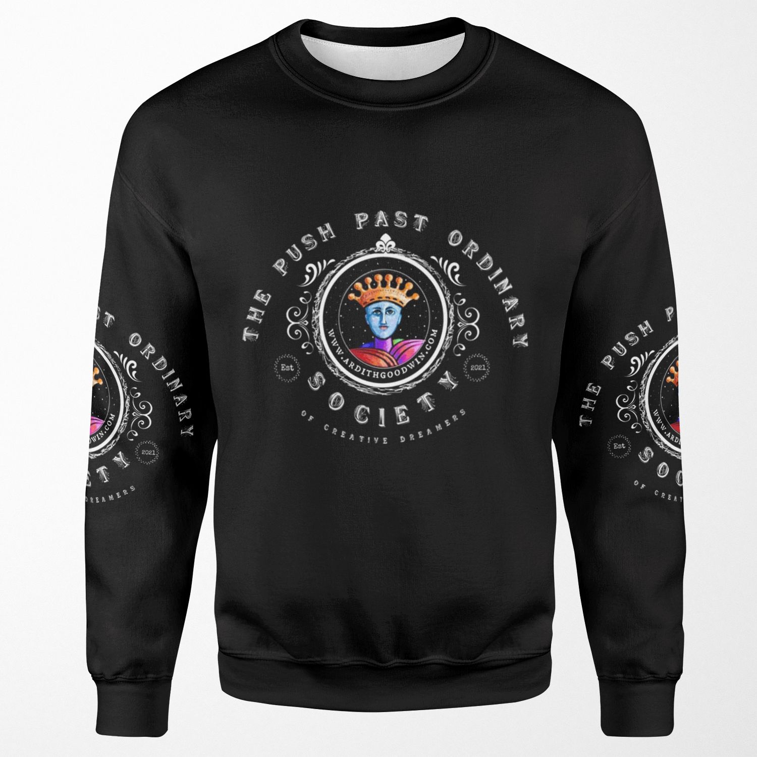 Push Past Ordinary Society Swag All-over-print Unisex Sweatshirt