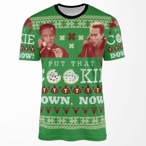 Put That Cookie Down Now Ugly Sweater Design All-over-print T-shirt