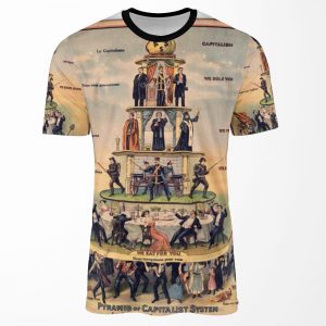 Pyramid Of Capitalist Systems Industrial Workers Of The World 1911 Anticapitalist Propaganda Poster All-over-print T-shirt