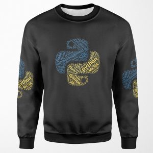 Python Programmer T Shirt And Hoodie All-over-print Unisex Sweatshirt