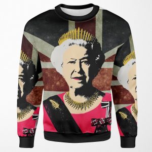 Queen Elizabeth Ii All-over-print Unisex Sweatshirt