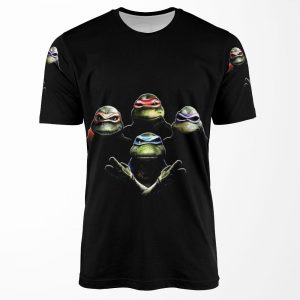 Queen Ninja Turtles All-over-print T-shirt