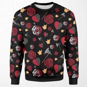 Queen Of Hearts Icons All-over-print Unisex Sweatshirt