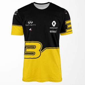 R S Formula One Team Daniel Ricciardo 3 All-over-print T-shirt