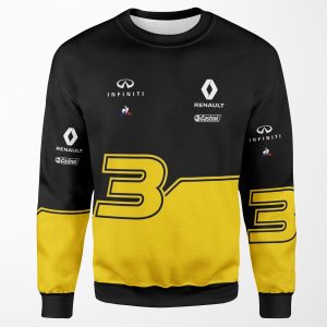 R S Formula One Team Daniel Ricciardo 3 All-over-print Unisex Sweatshirt