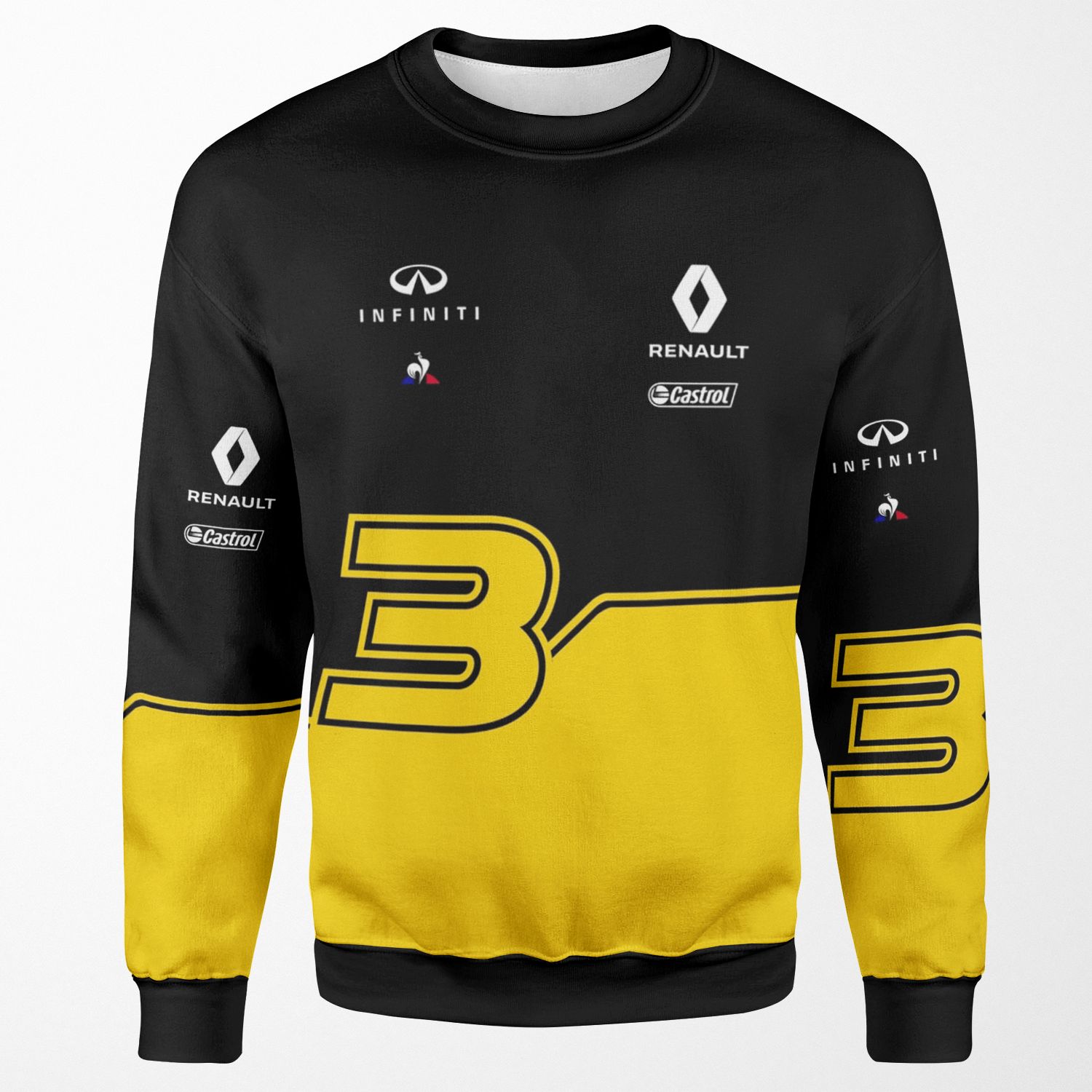 R S Formula One Team Daniel Ricciardo 3 All-over-print Unisex Sweatshirt