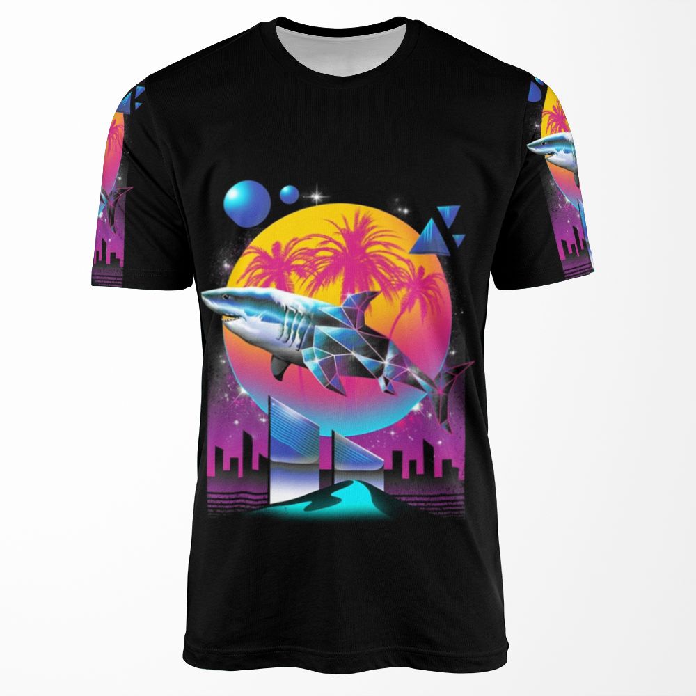 Rad Shark All-over-print T-shirt