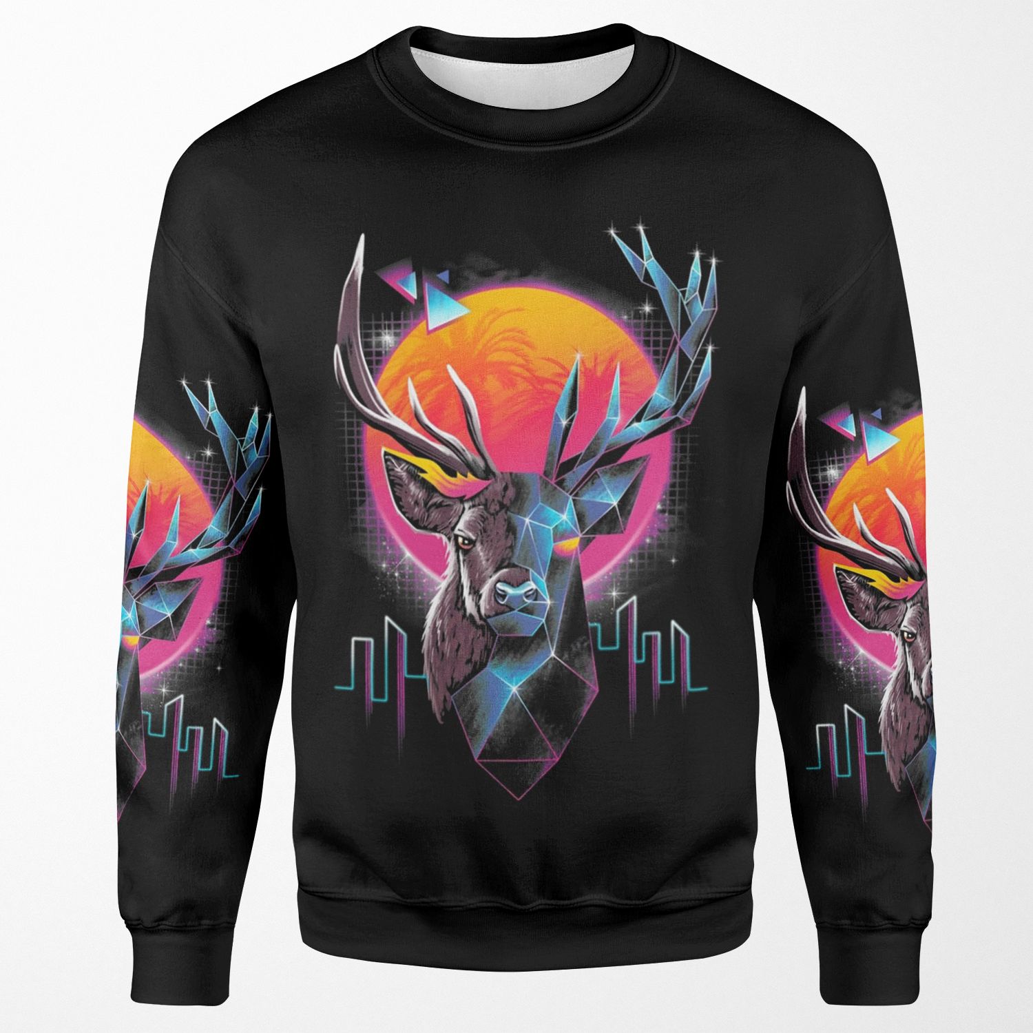Rad Stag All-over-print Unisex Sweatshirt