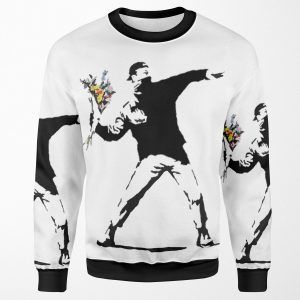 Rage Flower Bomber Stencil All-over-print Unisex Sweatshirt