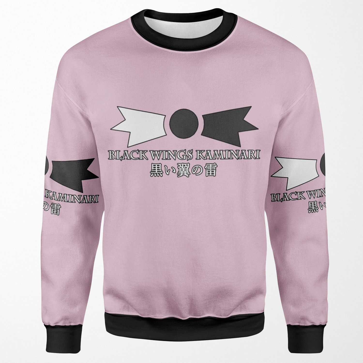 Rain Black Wings Kaminari All-over-print Unisex Sweatshirt