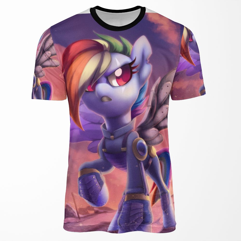 Rainbow Dash Sombra War Timeline All-over-print T-shirt