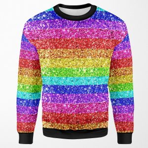 Rainbow Glitter All-over-print Unisex Sweatshirt
