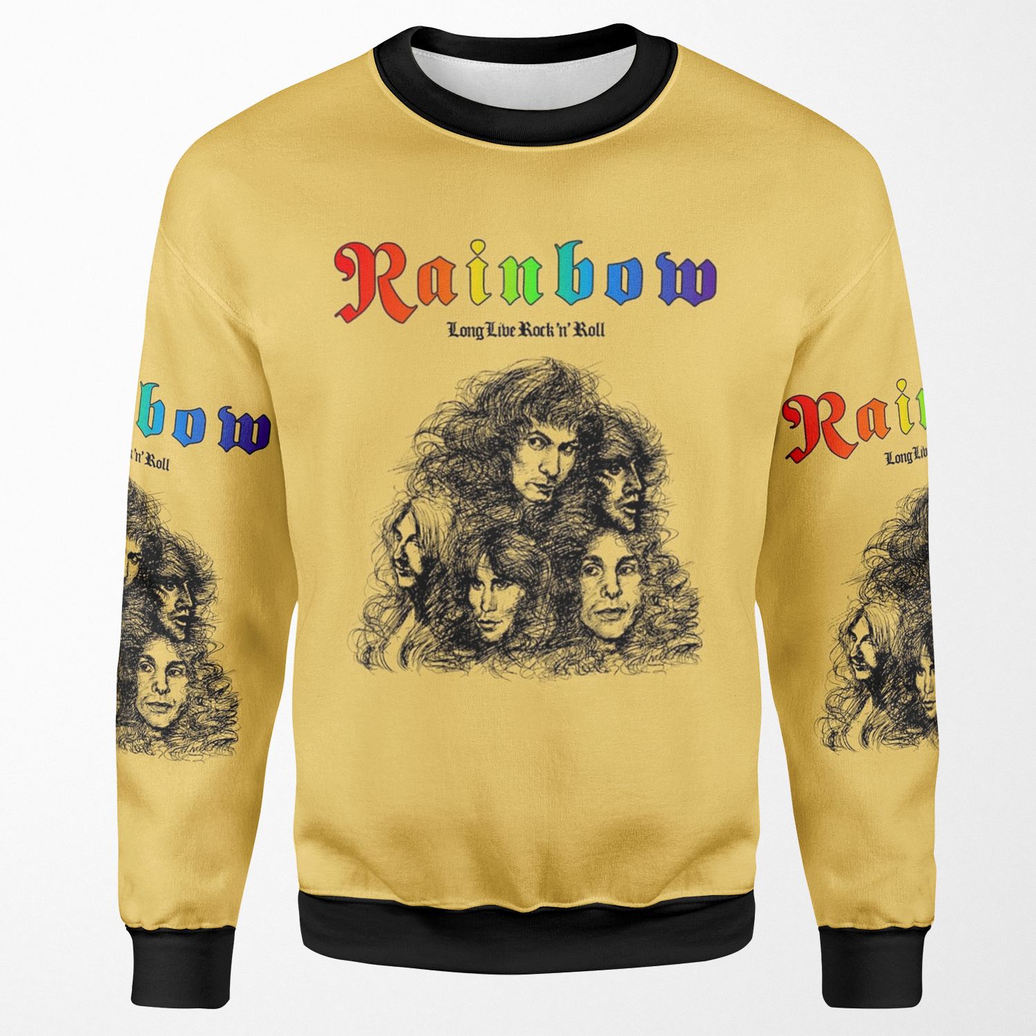 Rainbow Long Live Rock And Roll All-over-print Unisex Sweatshirt