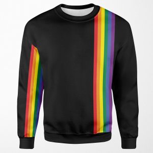 Rainbow Pride Lgbt Strip All-over-print Unisex Sweatshirt